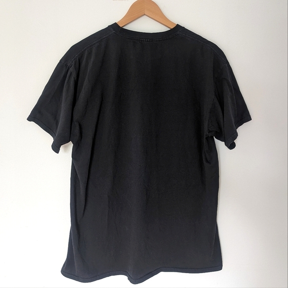 Baby Girl New Order Graphic Flaming Thrasher Font Black T-shirt - Picture 3 of 7